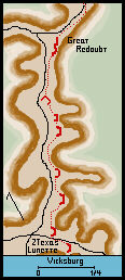 Vicksburg: Redan Line from the Jackson Road to Baldwin's Ferry Road