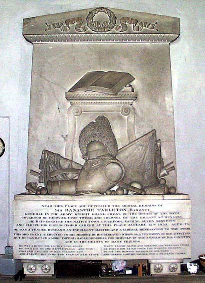 Banastre Tarleton memorial, photo by Peter Tarleton