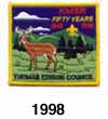Kittatinny Mountain Scout Reservation 1998 Patch (2)