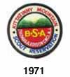 Kittatinny Mountain Scout Reservation 1971 Patch