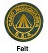 camp pahaquarra felt patch 3