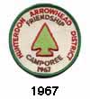 hunterdon district 1967 camporee patch