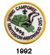hunterdon district 1992 camporee patch