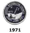 1971 Jenny Jump District Stars Patch