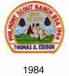 Thomas A. Edison 1984 Philmont Patch