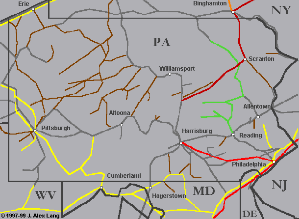 Click on a location for photos
 from that area, or click on Features below to get a list of photo pages.