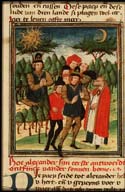 Alexander consults the prophetic Trees of the Sun and the Moon Utrecht  c 