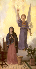 William Bouguereau - an interesting annunciation