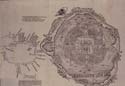 Mexico City and the Gulf of Mexico from  edition of Cortes' letters