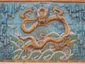 Beijing The center dragon in the Nine Dragon Wall photo by wishin_i_was_fishin 