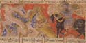 Isfandiyar and dragon from a copy of the iShahnamai c -