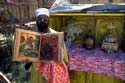 Ethiopian Orthodox priest with ancient Bible from Axum Ethiopia