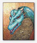 Dragon stained glass mosaic by Beth Norton