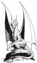 Dragon on Rock by Larry Elmore