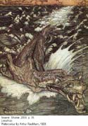 Leviathan by Arthur Rackham 