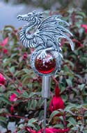 Red Dragon Garden Stake  from DancingDragoncom