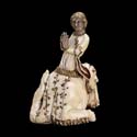 Ivory figure of St Margaret of Antioch France -