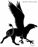 Griffon Silhouette by Rebecca Kemp