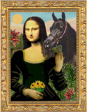Mona Lisa with horse 