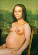 Monna Lisa in Pregnancy by Morimura Yasumasa 