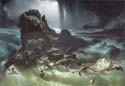 The Flood by Francis Danby note the angel at the lower-right