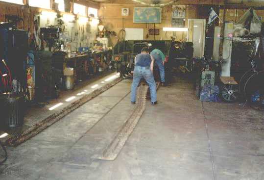 The track is being fitted