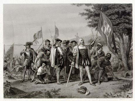 Native Americans - Landing of Christopher Columbus, 1492 - The Discovery of America, The New Americans