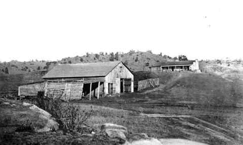William Henry Jackson Photo of Stage Station