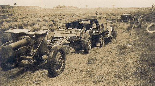 Marmon and 4.5-inch howitzer
