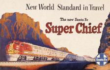 Santa Fe Super Chief Sign