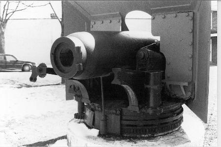 The breech of the gun