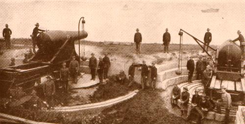 The 15 Rodman guns at Fort Warren
