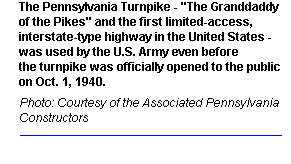 The Pennsylvania Turnpike opened on Oct. 1, 1940.