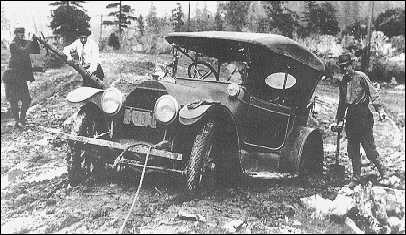 Even up to the middle of this century, many roads in the United States were unpaved.