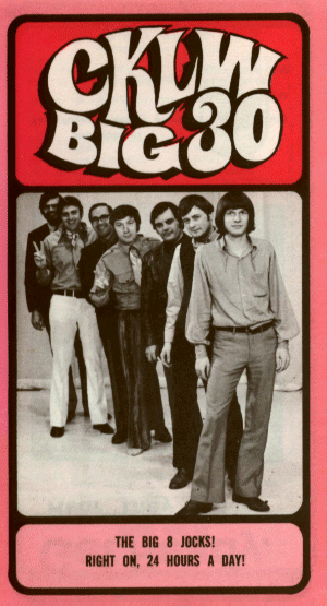 [CKLW Big 30 - photo: The Big 8 Jocks! Right On, 24 Hours a Day!]