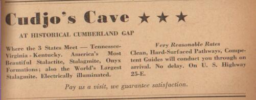 1940 ad in AAA tour book