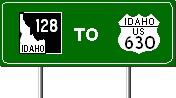 Idaho Hwy 128 to US 630