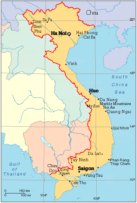 Vietnam War Map