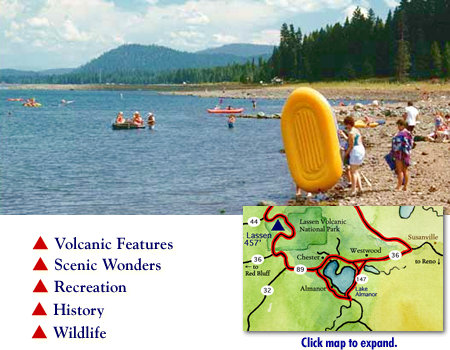 Lake Almanor Region Map