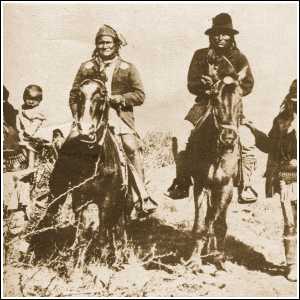 Geronimo riding with Naiche